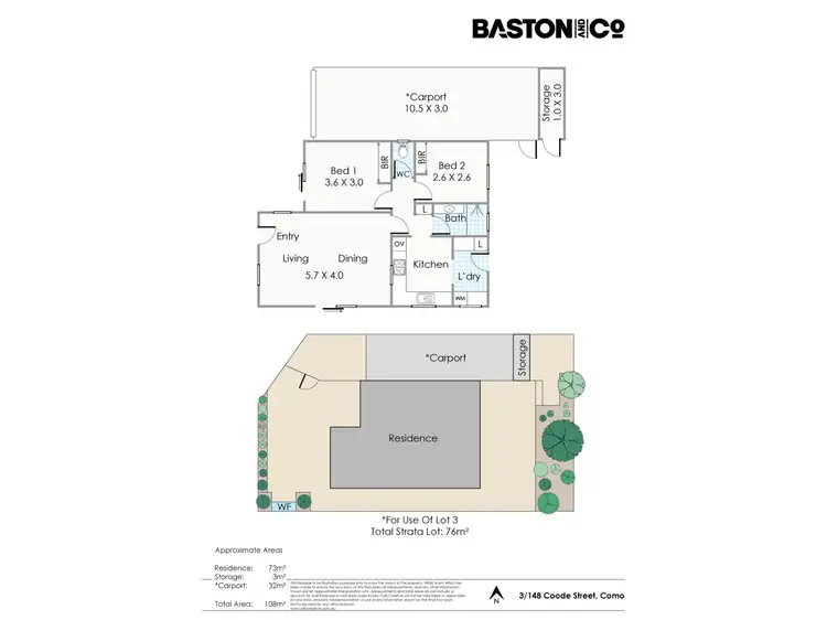 Floorplan of Homely villa listing, 3/148 Coode Street, Como WA 6152