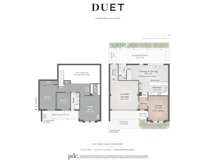 Floorplan of Homely townhouse listing, 125C Ninth Avenue, Inglewood WA 6052