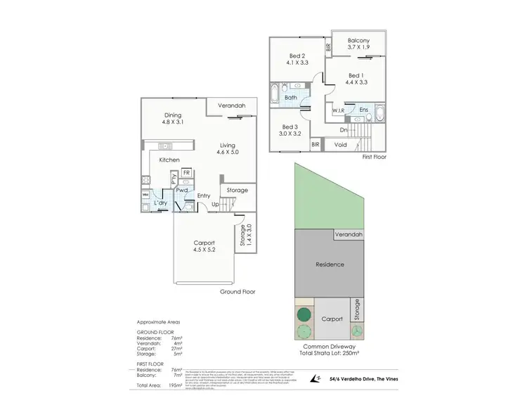 Floorplan of Homely apartment listing, 54/6 Verdelho Drive, The Vines WA 6069