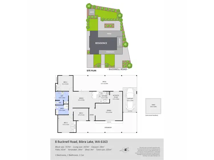Floorplan of Homely house listing, 8 Bucknell Road, Bibra Lake WA 6163