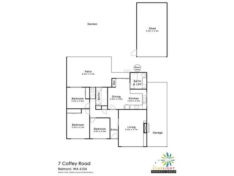Floorplan of Homely house listing, 7 Coffey Road, Belmont WA 6104