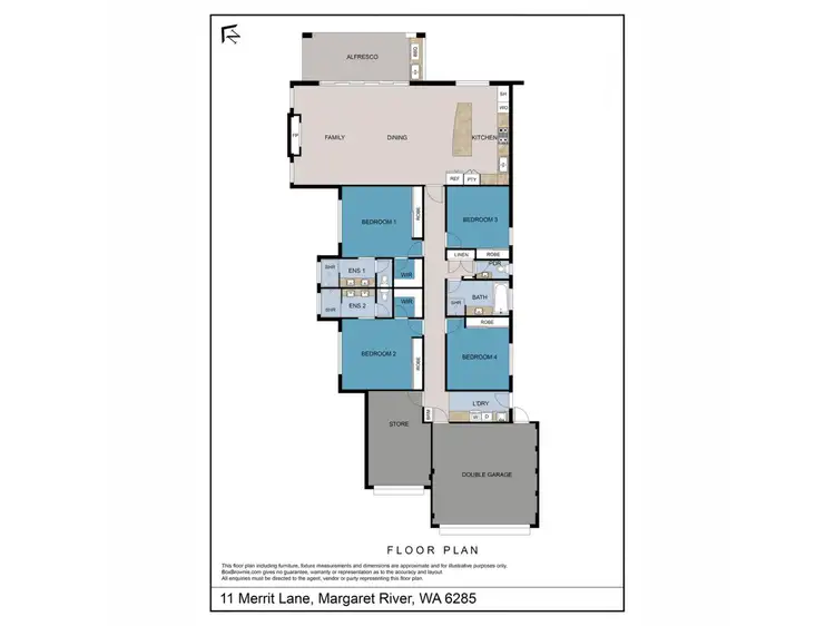Floorplan of Homely house listing, 11 Merrit Lane, Margaret River WA 6285