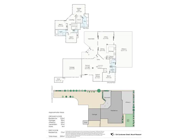 Floorplan of Homely house listing, 13A Gunbower Road, Mount Pleasant WA 6153