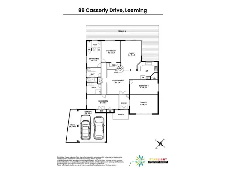 Floorplan of Homely house listing, 89 Casserly Drive, Leeming WA 6149