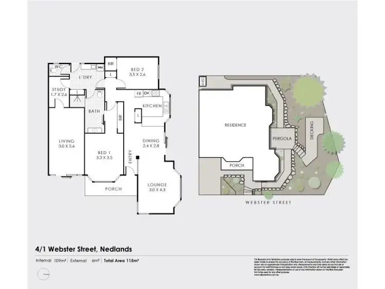 Floorplan of Homely house listing, 4/1 Webster Street, Nedlands WA 6009