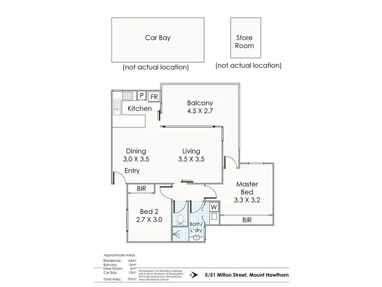 Floorplan of Homely house listing, 5/51 Milton Street, Mount Hawthorn WA 6016