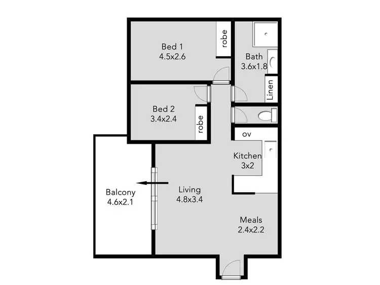 Floorplan of Homely apartment listing, 61/10 Wellington Street, Mosman Park WA 6012