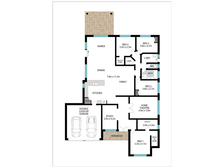 Floorplan of Homely house listing, 10 Stockton Way, Dalyellup WA 6230