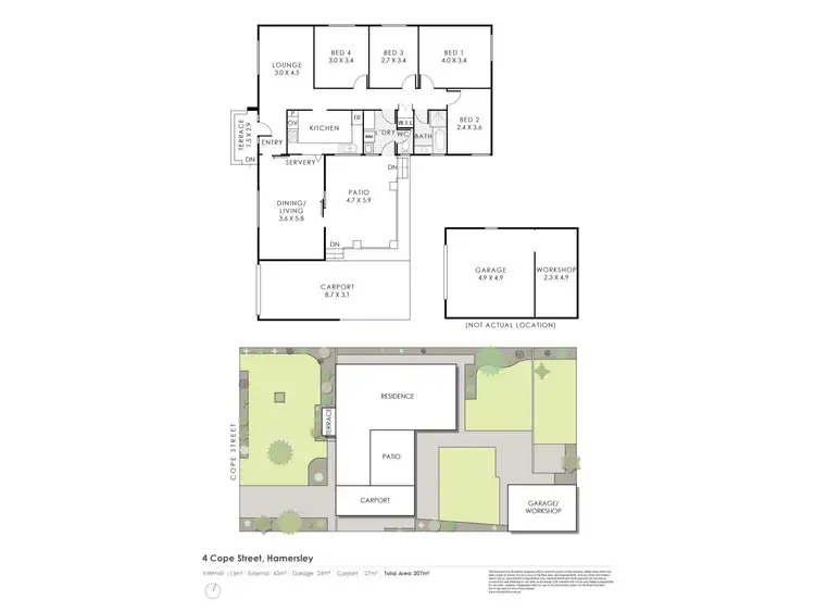 Floorplan of Homely house listing, 4 Cope, Hamersley WA 6022