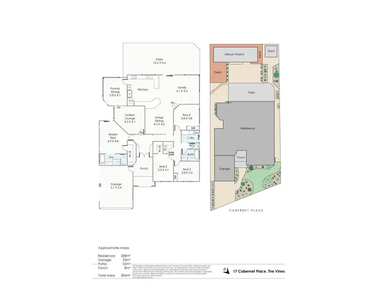 Floorplan of Homely house listing, 17 Cabernet Place, The Vines WA 6069