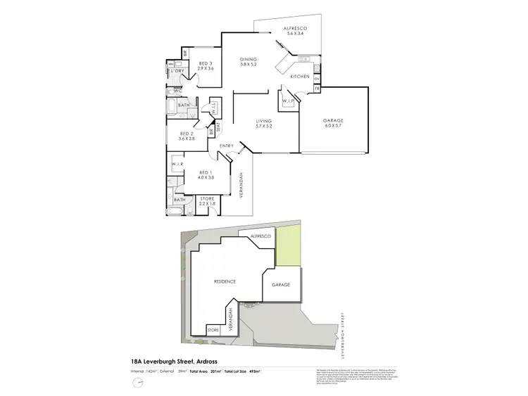 Floorplan of Homely house listing, 18A Leverburgh Street, Ardross WA 6153