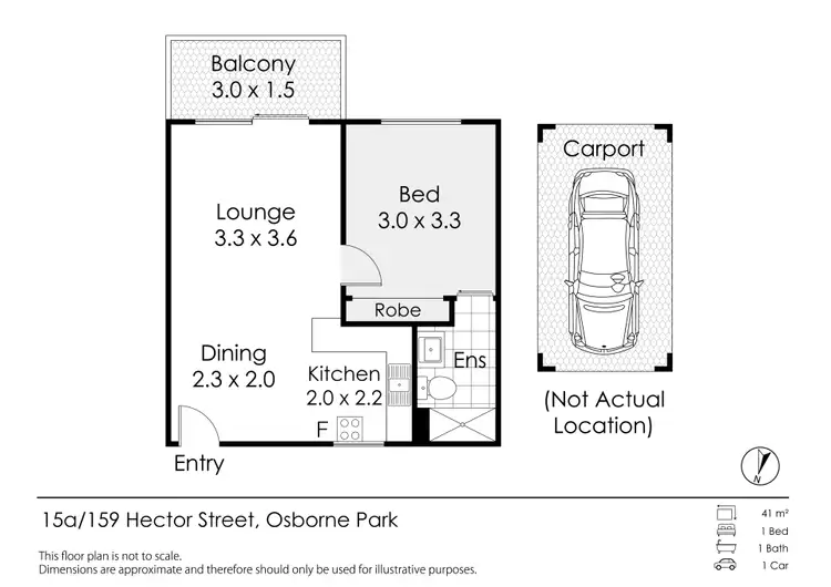 Floorplan of Homely apartment listing, 15a/159 Hector Street West, Osborne Park WA 6017