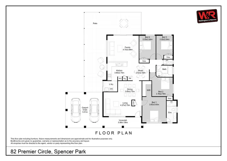 Floorplan of Homely house listing, 82 Premier Circle, Spencer Park WA 6330