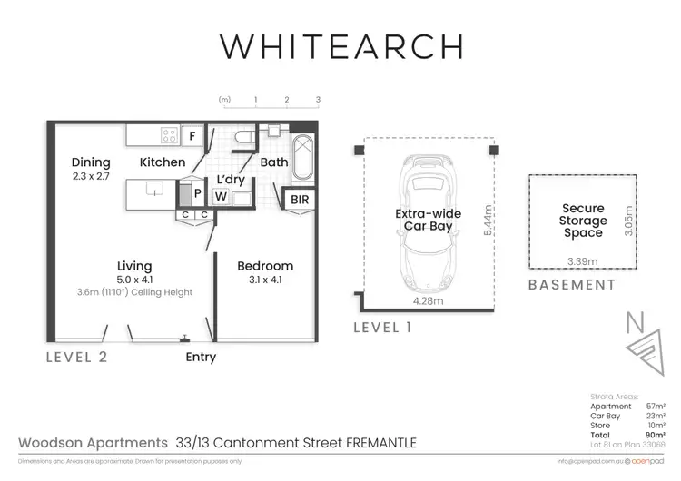 Floorplan of Homely apartment listing, 33/13 Cantonment Street, Fremantle WA 6160