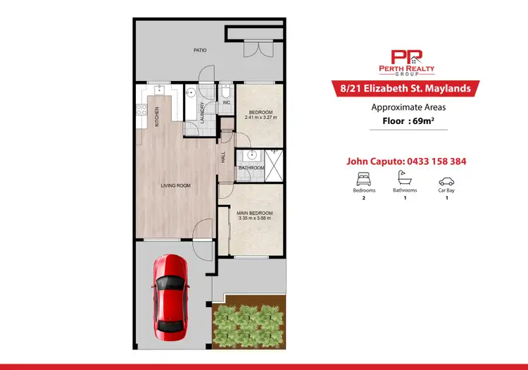 Floorplan of Homely villa listing, 8/21 Elizabeth Street, Maylands WA 6051