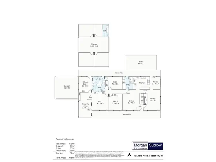 Floorplan of Homely house listing, 15 Killara Place, Gooseberry Hill WA 6076