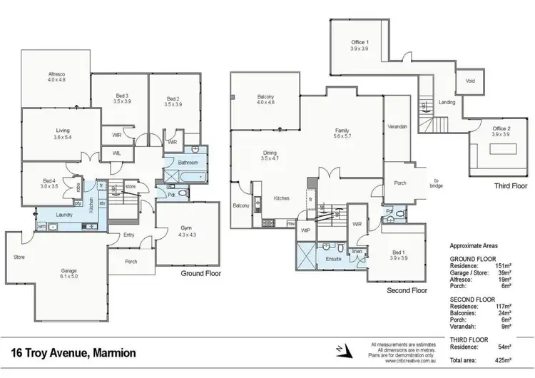 Floorplan of Homely house listing, 16 Troy Avenue, Marmion WA 6020