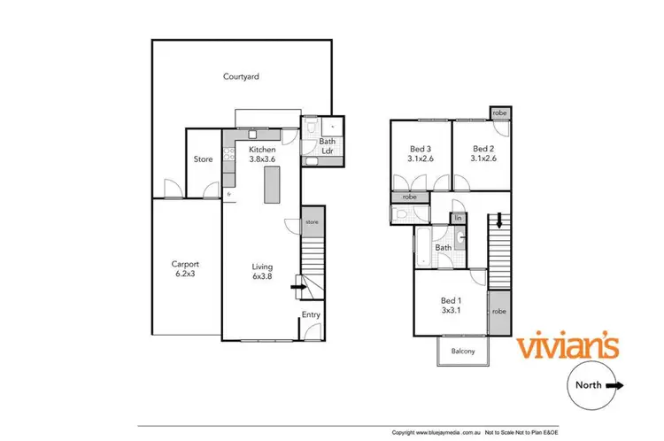 Floorplan of Homely townhouse listing, 10/44 Harvey Street, Mosman Park WA 6012