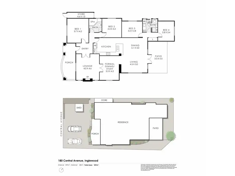 Floorplan of Homely house listing, 180 Central Avenue, Inglewood WA 6052