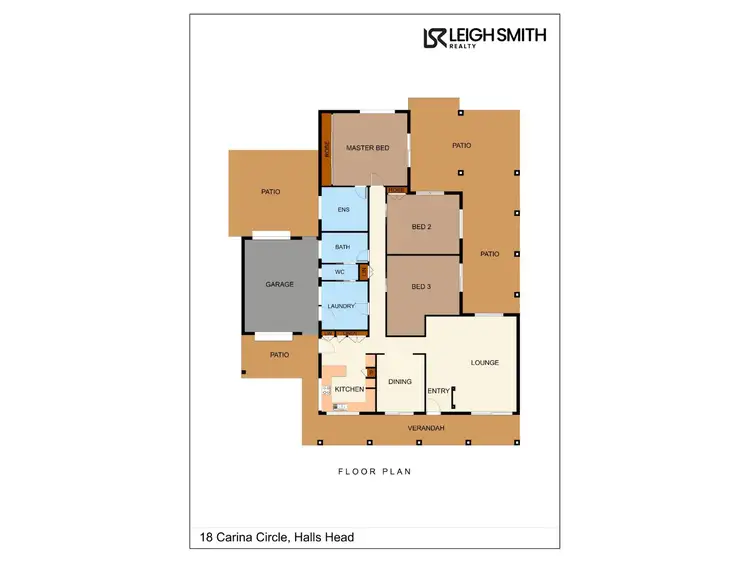 Floorplan of Homely house listing, 18 Carina Circle, Halls Head WA 6210