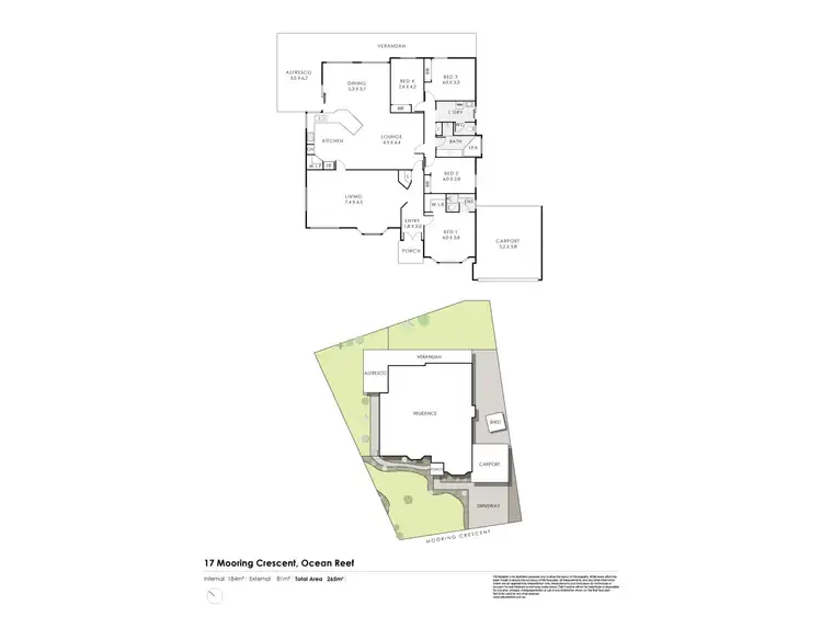 Floorplan of Homely house listing, 17 Mooring Crescent, Ocean Reef WA 6027