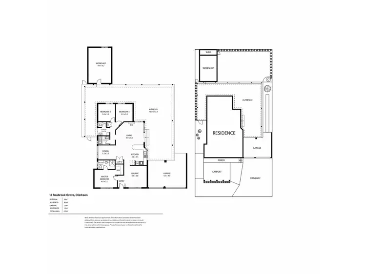 Floorplan of Homely house listing, 15 Seabrook Grove, Clarkson WA 6030
