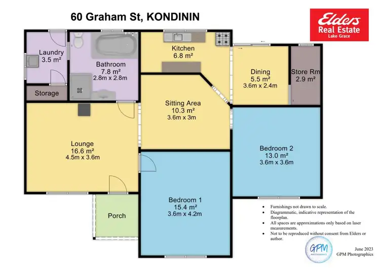 Floorplan of Homely house listing, 60 Graham Street, Kondinin WA 6367