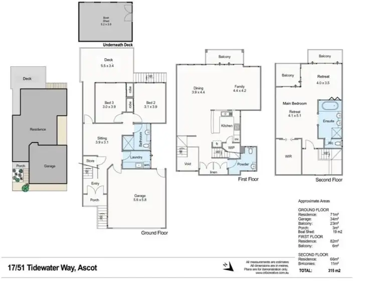 Floorplan of Homely townhouse listing, 17/51 Tidewater Way, Ascot WA 6104