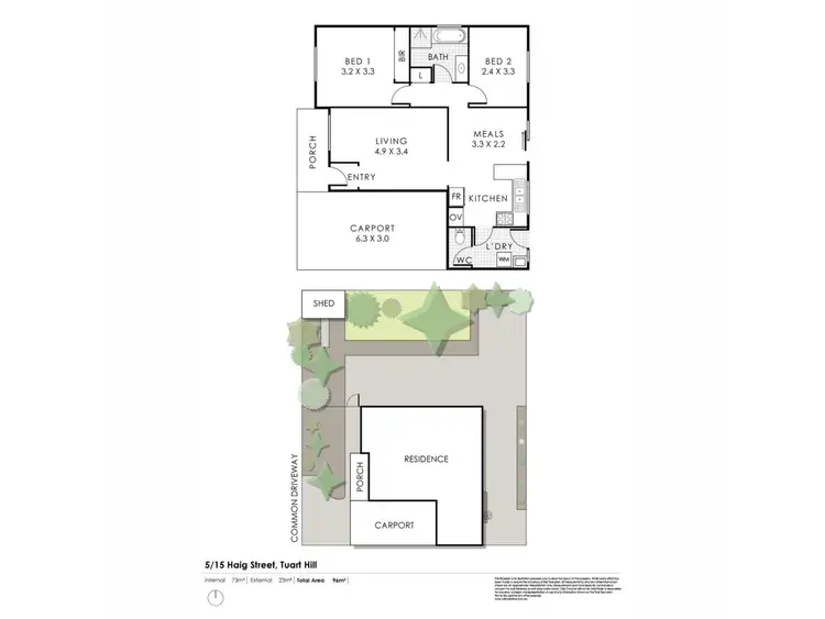 Floorplan of Homely unit listing, 5/13 Haig Street, Tuart Hill WA 6060