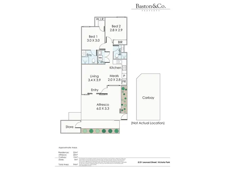 Floorplan of Homely apartment listing, 5/31 Leonard Street, Victoria Park WA 6100