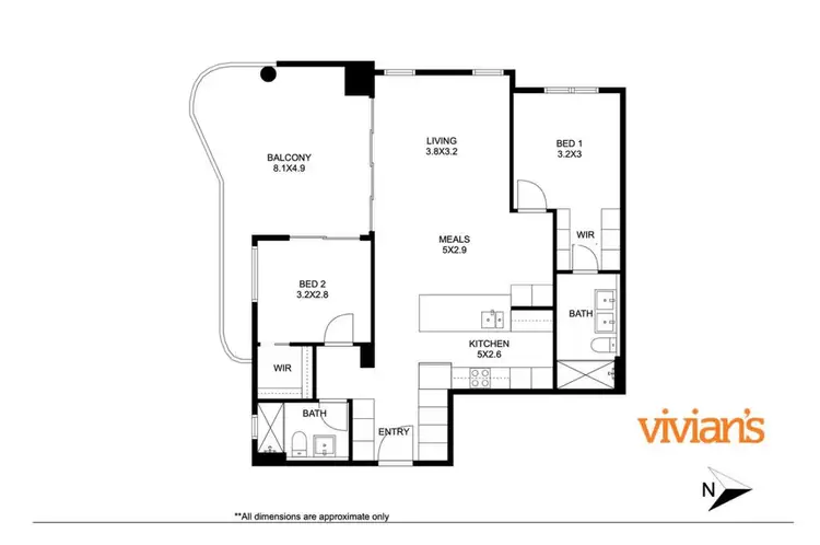 Floorplan of Homely apartment listing, 201/42 Glyde Street, Mosman Park WA 6012