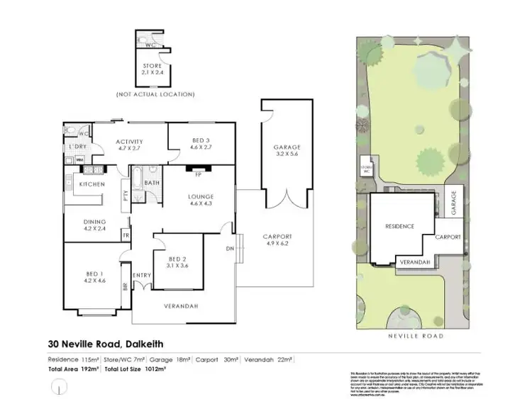 Floorplan of Homely house listing, 30 Neville Road, Dalkeith WA 6009
