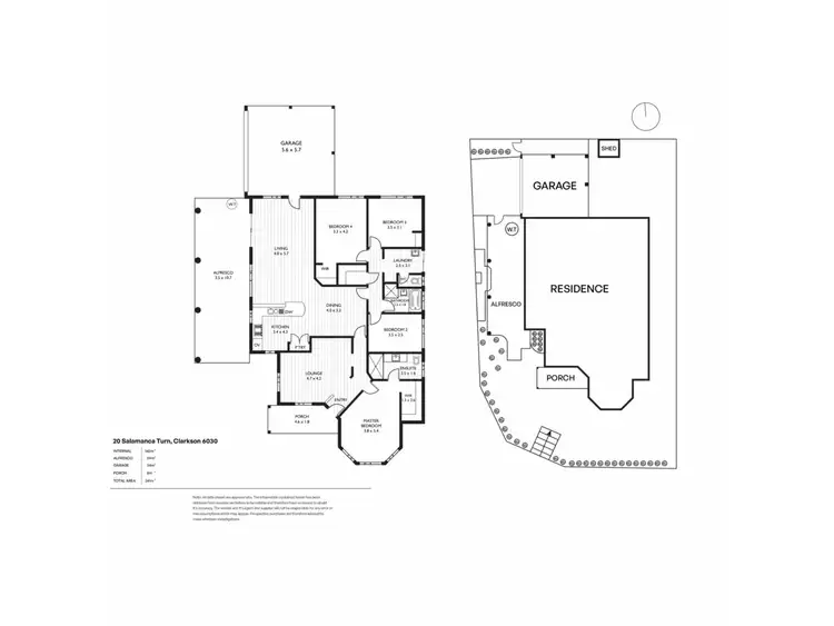 Floorplan of Homely house listing, 20 Salamanca Turn, Clarkson WA 6030