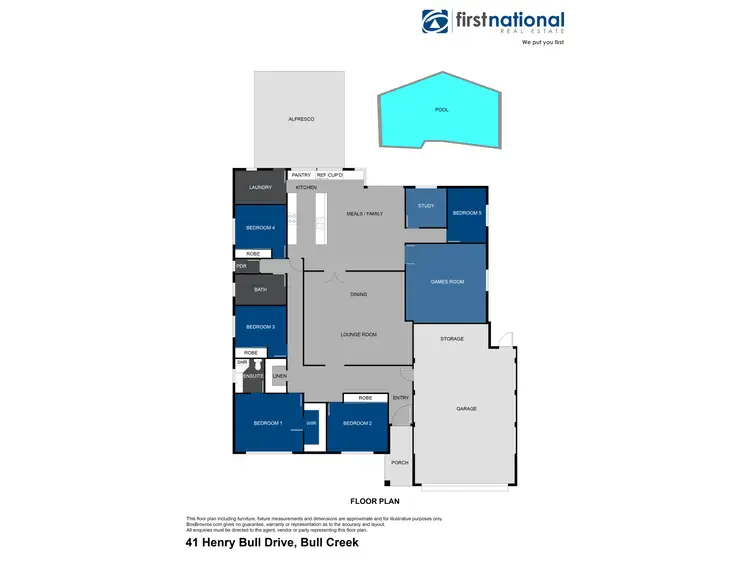 Floorplan of Homely house listing, 41 Henry Bull Drive, Bull Creek WA 6149