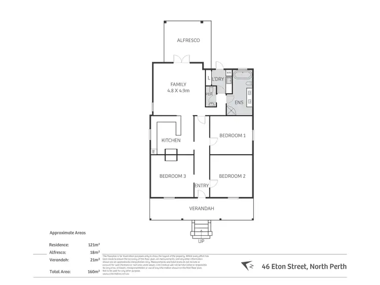Floorplan of Homely house listing, 46 Eton Street, North Perth WA 6006