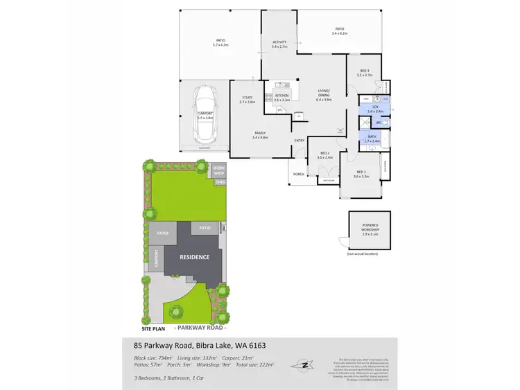 Floorplan of Homely house listing, 85 Parkway Road, Bibra Lake WA 6163