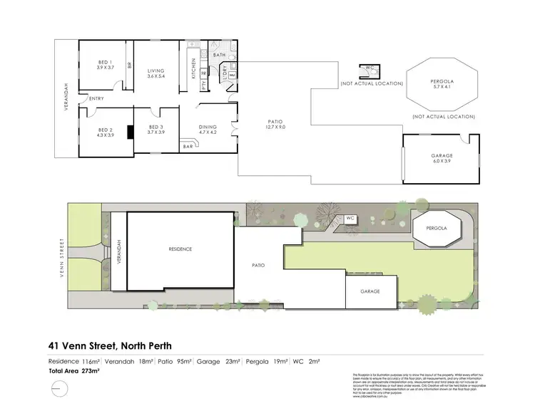 Floorplan of Homely house listing, 41 Venn Street, North Perth WA 6006