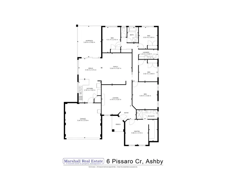 Floorplan of Homely house listing, 6 Pissaro Cres, Ashby WA 6065
