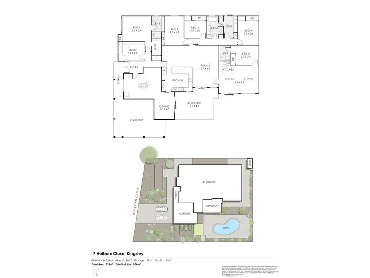 Floorplan of Homely house listing, 7 Holborn Close, Kingsley WA 6026