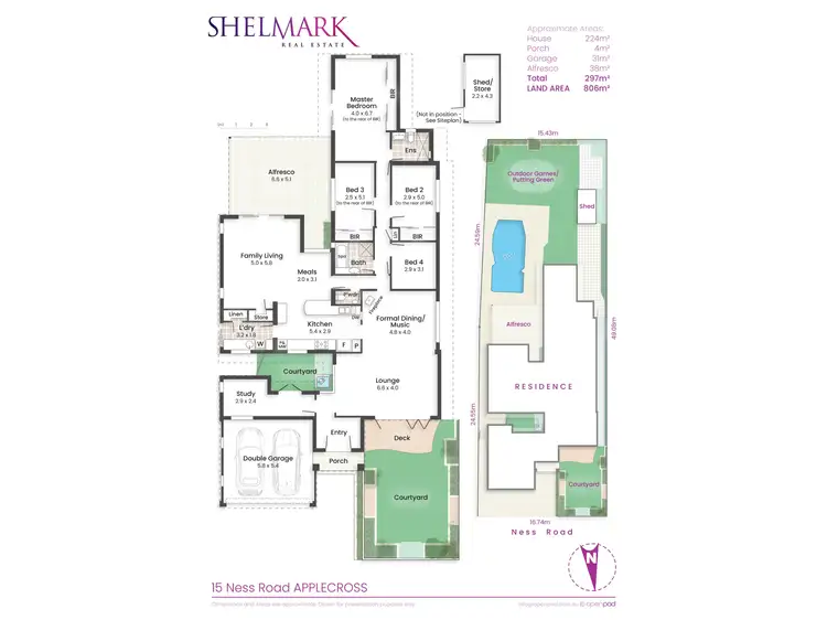 Floorplan of Homely house listing, 15 Ness Road, Applecross WA 6153