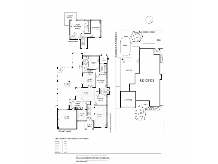Floorplan of Homely house listing, 28 Meadowbrook  Promenade, Currambine WA 6028