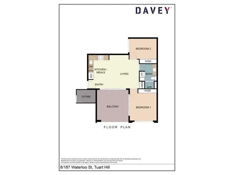 Floorplan of Homely unit listing, 8/187 Waterloo Street, Tuart Hill WA 6060