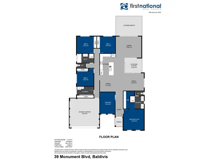 Floorplan of Homely house listing, 39 Monument Boulevard, Baldivis WA 6171