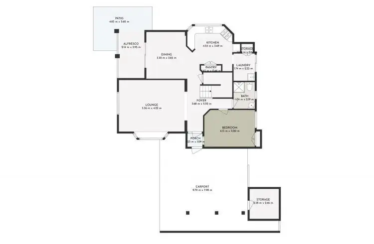 Floorplan of Homely townhouse listing, 14B Roscorla Avenue, Yokine WA 6060