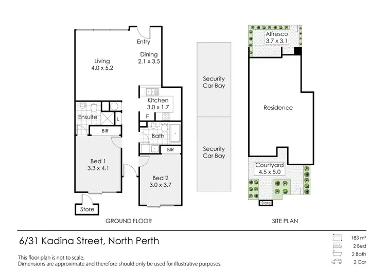 Floorplan of Homely apartment listing, 6/31 Kadina Street, North Perth WA 6006