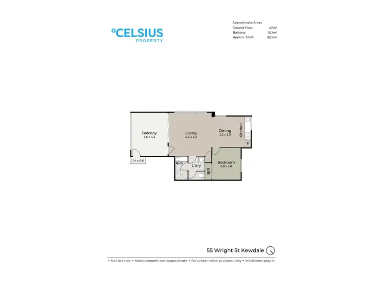 Floorplan of Homely apartment listing, 4/55 Wright Street, Kewdale WA 6105