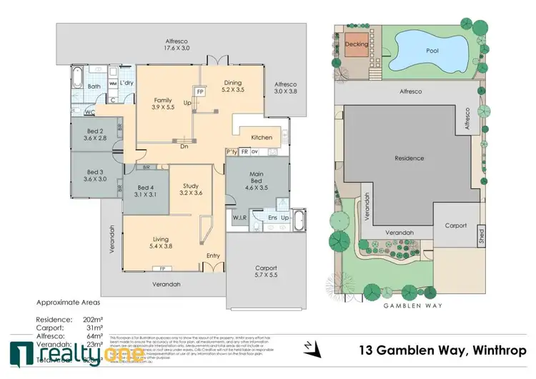 Floorplan of Homely house listing, 13 Gamblen Way, Winthrop WA 6150