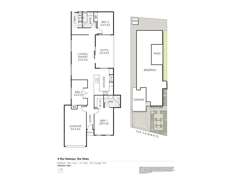 Floorplan of Homely house listing, 4 The Fairways, The Vines WA 6069