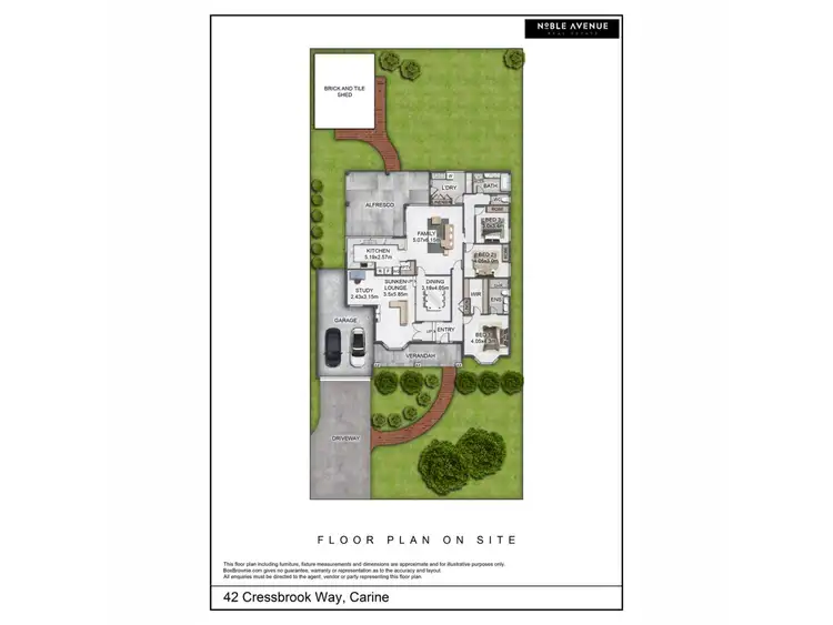 Floorplan of Homely house listing, 42 Cressbrook Way, Carine WA 6020