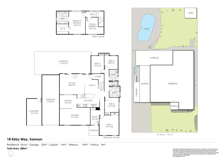 Floorplan of Homely house listing, 18 Kirby Way, Samson WA 6163